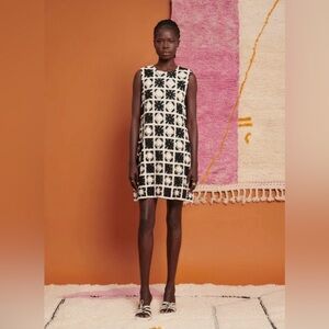 Ghospell Carla Crochet Mini Dress